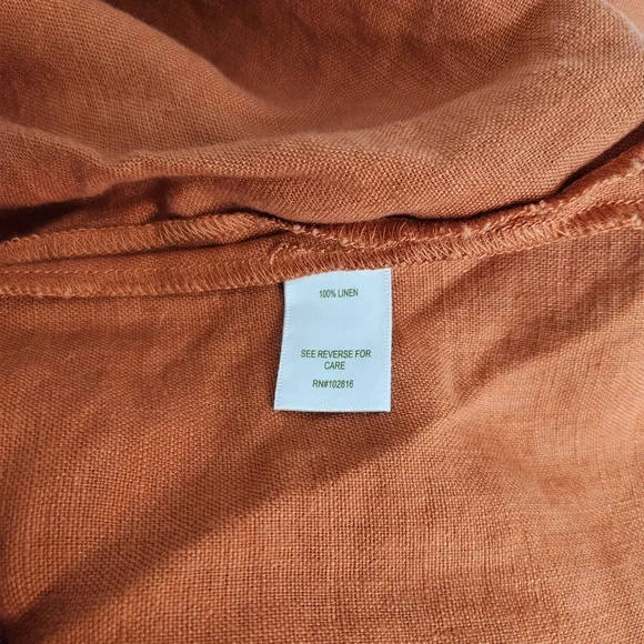 Garnet Hill Linen Sleeveless Dress Size 10 Pockets - Picture 6 of 7